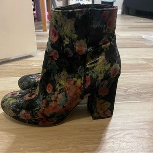 Floral booties